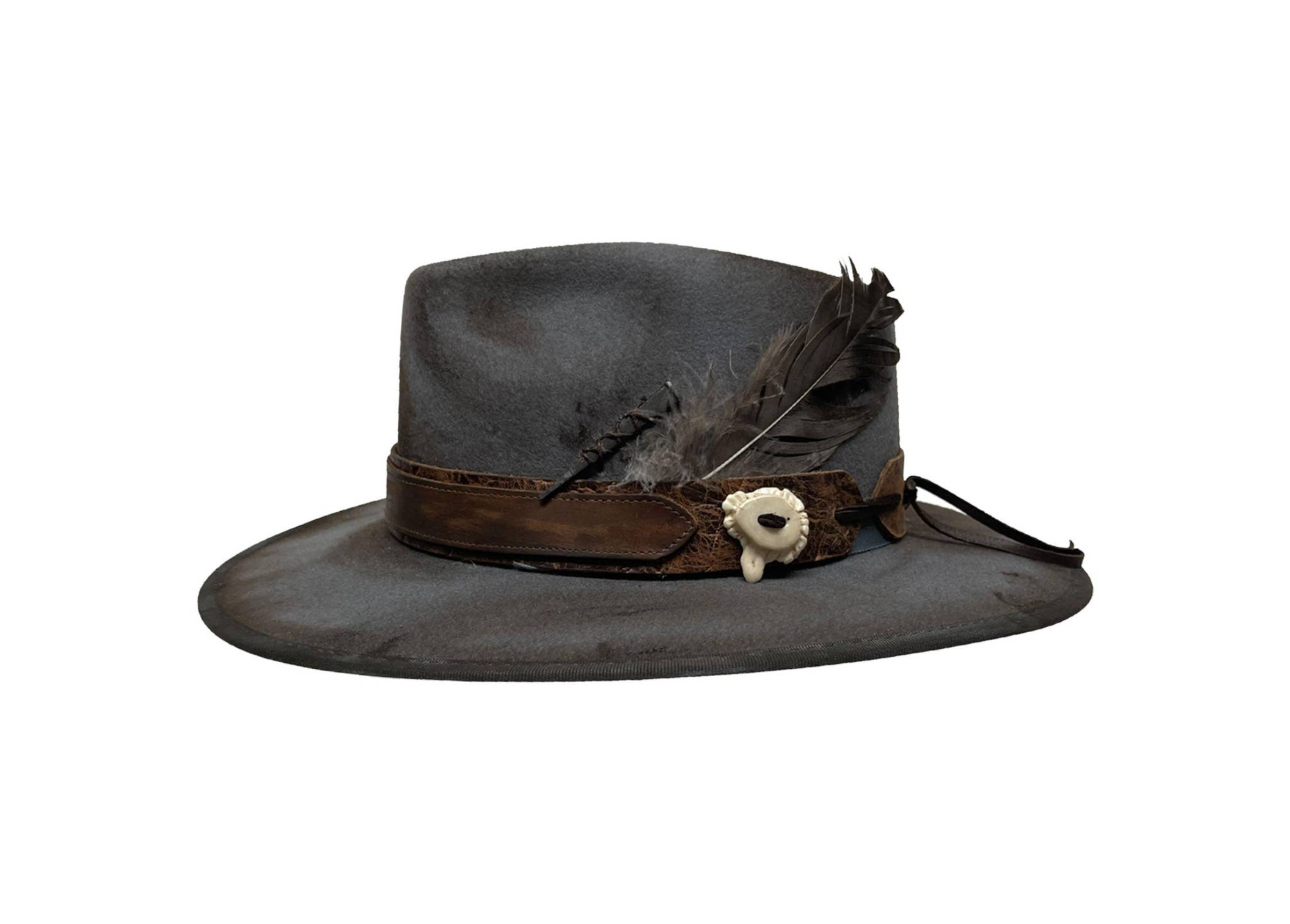 NWOT Free People ASN Cowboy In LA Wool Felt Fedora Hat Wool Western Felt Hat｜Wool Felt Cowboy Hat｜Eric Javits  main image 3