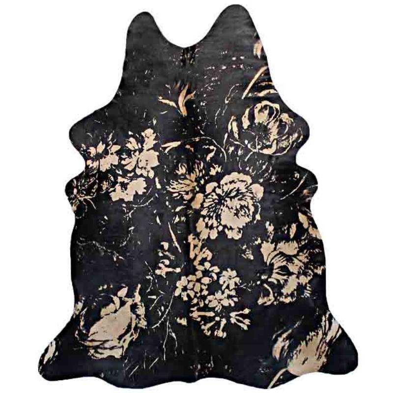 Floral Print Cowhide | THE COW PELT